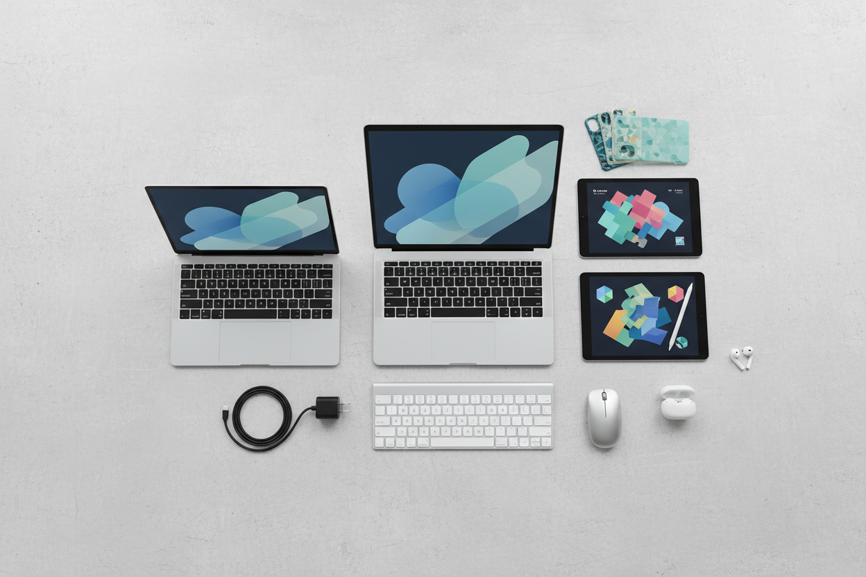 Laptops, Tablets and Tech Accessories